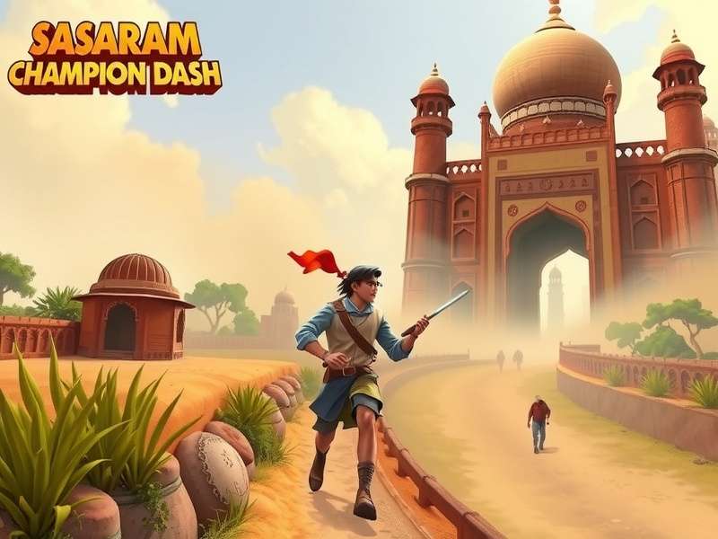 Sasaram Champion Dash levels showing Rohtas Fort and market scenes