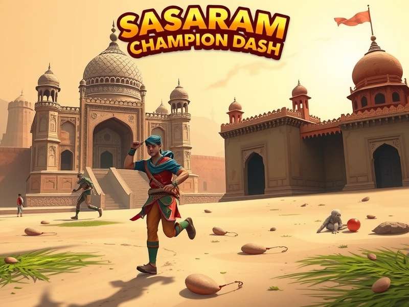 Sasaram Champion Dash story cutscene showing Raju with his grandfather